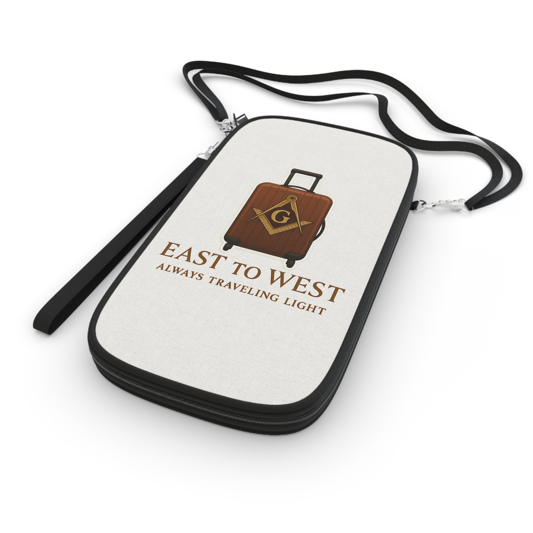 Master Mason Blue Lodge Passport Wallet - Always Traveling Light - Bricks Masons