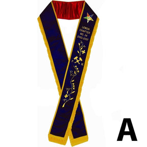 Past Matron OES Sash - Purple Velvet