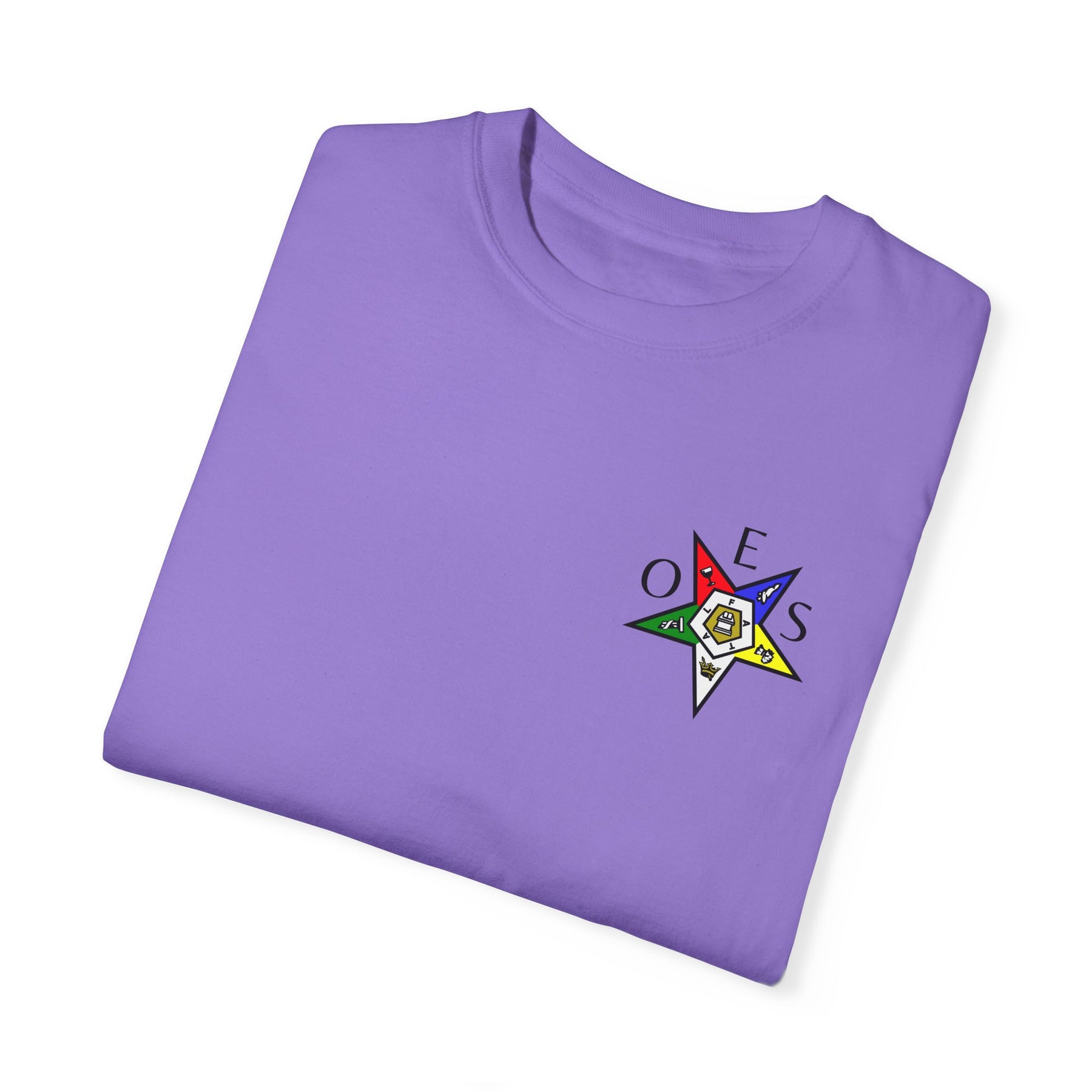 OES T-Shirt - Garment-Dyed Tee OES Star Various Colors - Bricks Masons