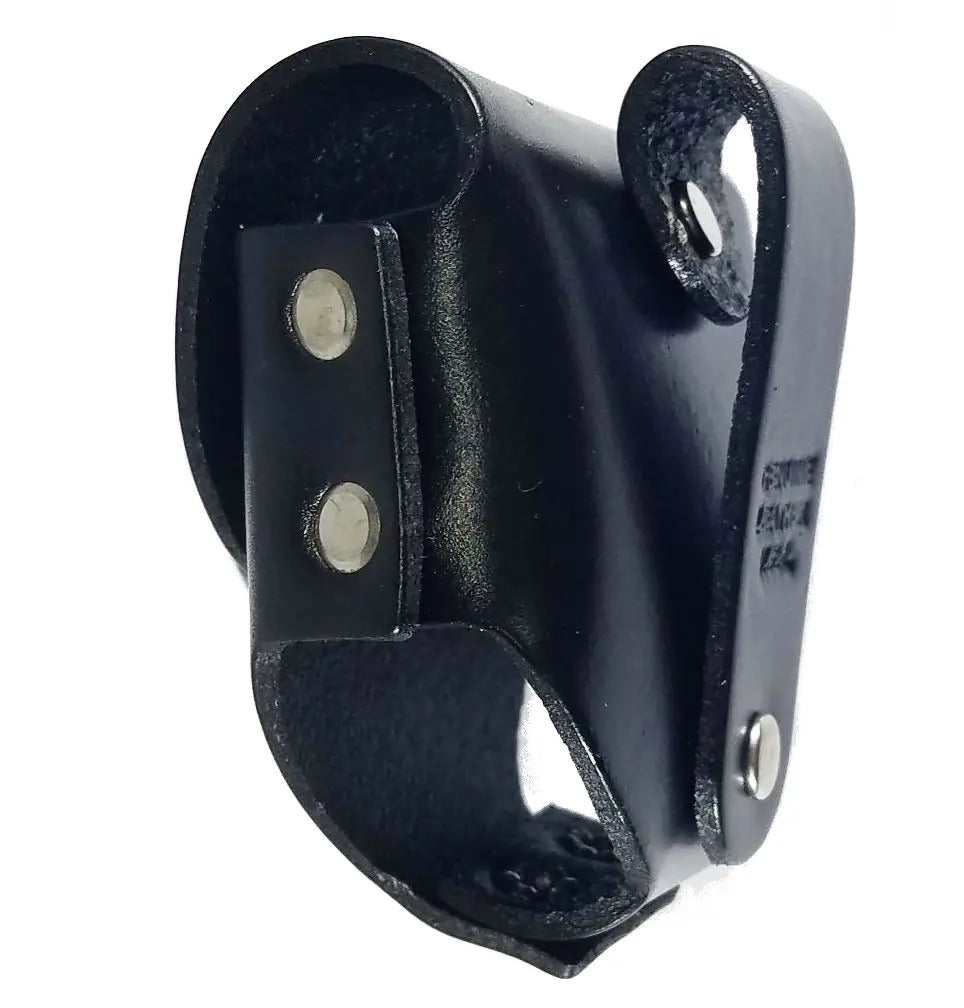 Past Master Blue Lodge Snuff Can Holder - Genuine Leather with Snap Closure - Bricks Masons