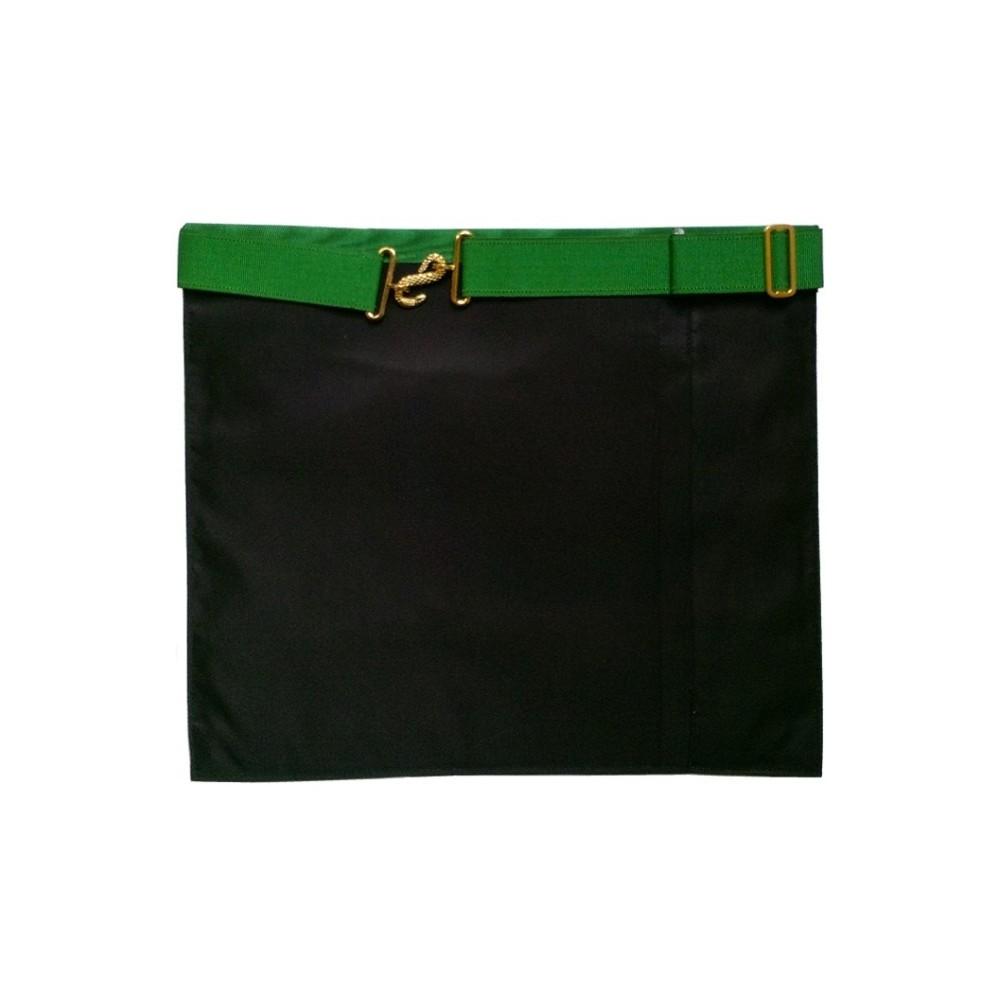 5th Degree Scottish Rite Apron - White with Green Moire - Bricks Masons