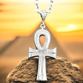 Ankh Cross of Life Pendant in Silver 5 x 2.5 cm 7 g Art 618 - Bricks Masons