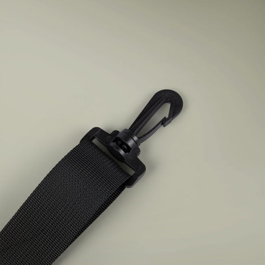 Grand Tiler of Solomon Crossbody Bag - Black & Gold Nylon With Multiple Pockets - Bricks Masons