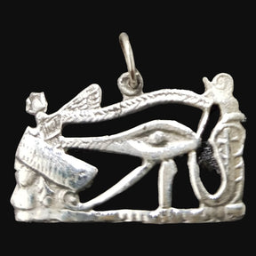 Egyptian Horus Eye Pendant, Silver, 2.5 x 1.5 cm, 3 g, Art. 687 - Bricks Masons