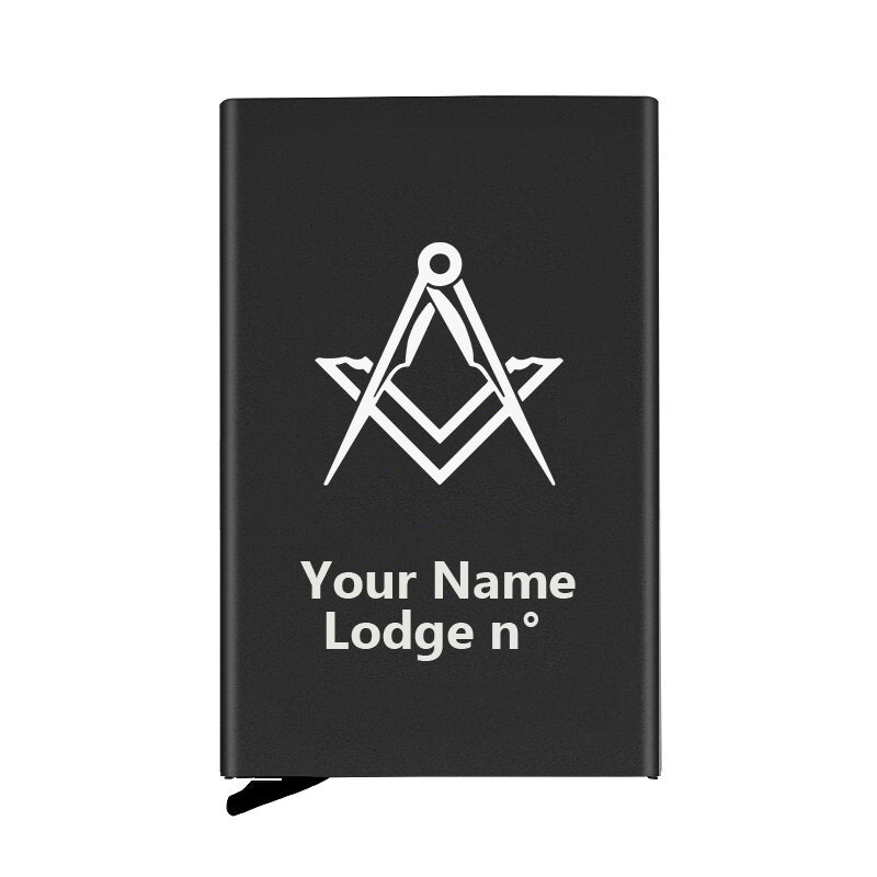 Master Mason Blue Lodge Credit Card Holder - Various Colors - Bricks Masons