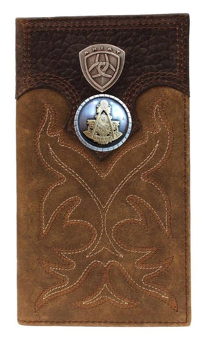 Past Master Blue Lodge Wallet - Ariat Long Length