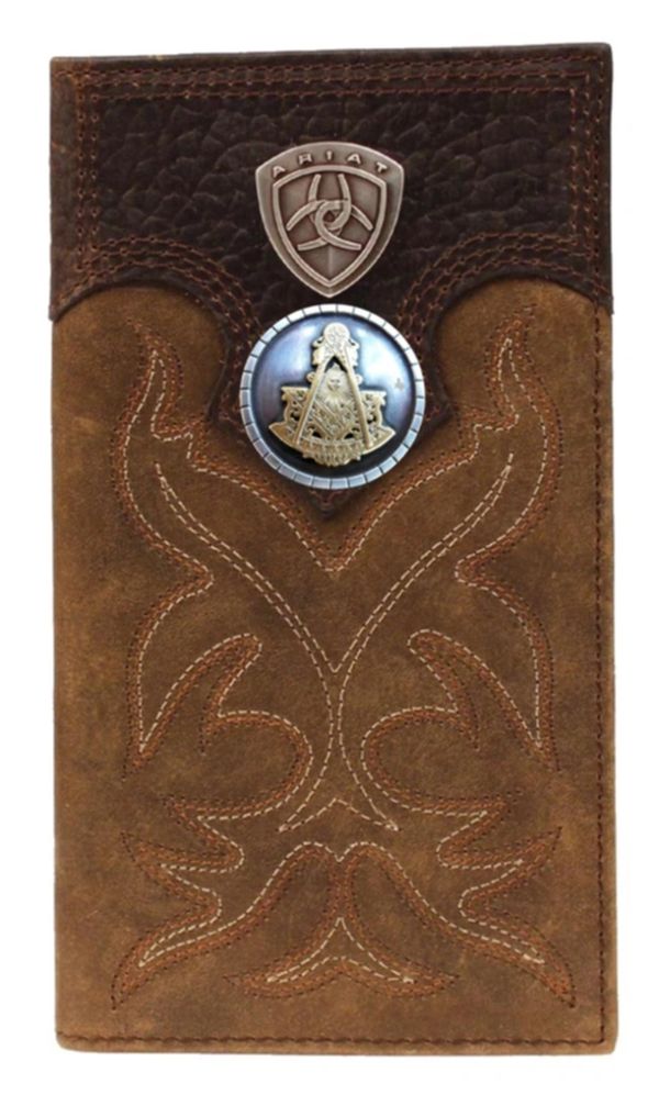 Past Master Blue Lodge Wallet - Ariat Long Length