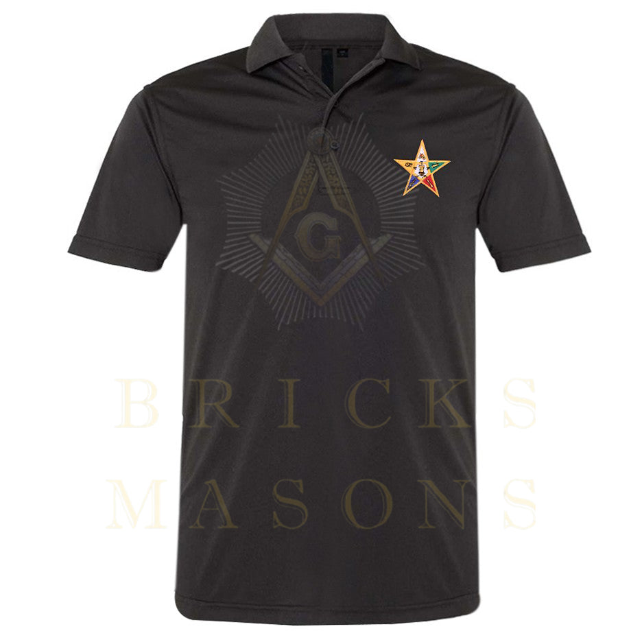 OES Polo Shirt - Eastern Star Various Colors - Bricks Masons