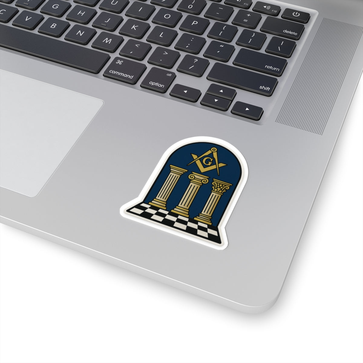 Master Mason Blue Lodge Sticker Decal - Kiss-Cut Colorful - Bricks Masons