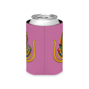 DOI Can Cooler - Pink Polyester Exterior - Bricks Masons