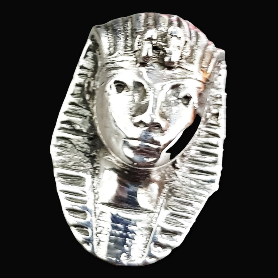 Pharaoh Tutankhamun Ring in Silver 3 x 2 cm 13 g Art 860 - Bricks Masons