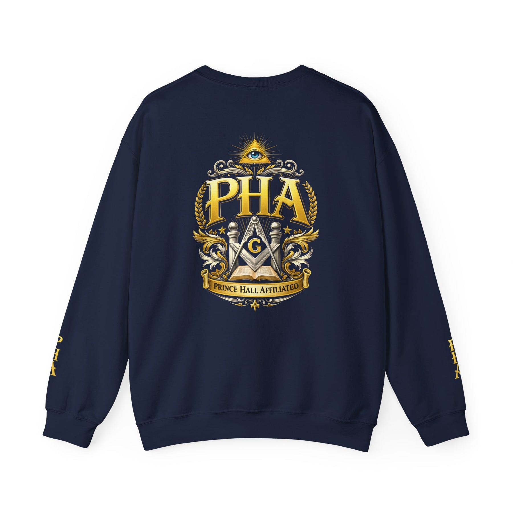 Master Mason Blue Lodge Sweatshirt - Square & Compass G & Eye Prince Hall Affiliated