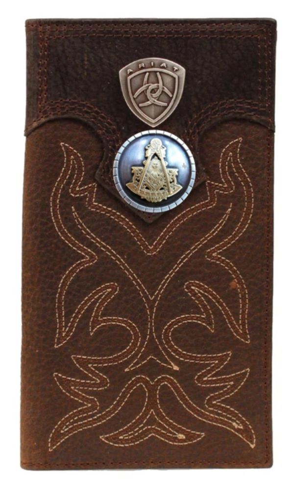 Past Master Blue Lodge Wallet - Ariat Long Length