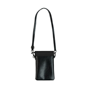 Grand Tiler of Solomon Cell Phone Wallet - Black Microfiber Leather - Bricks Masons