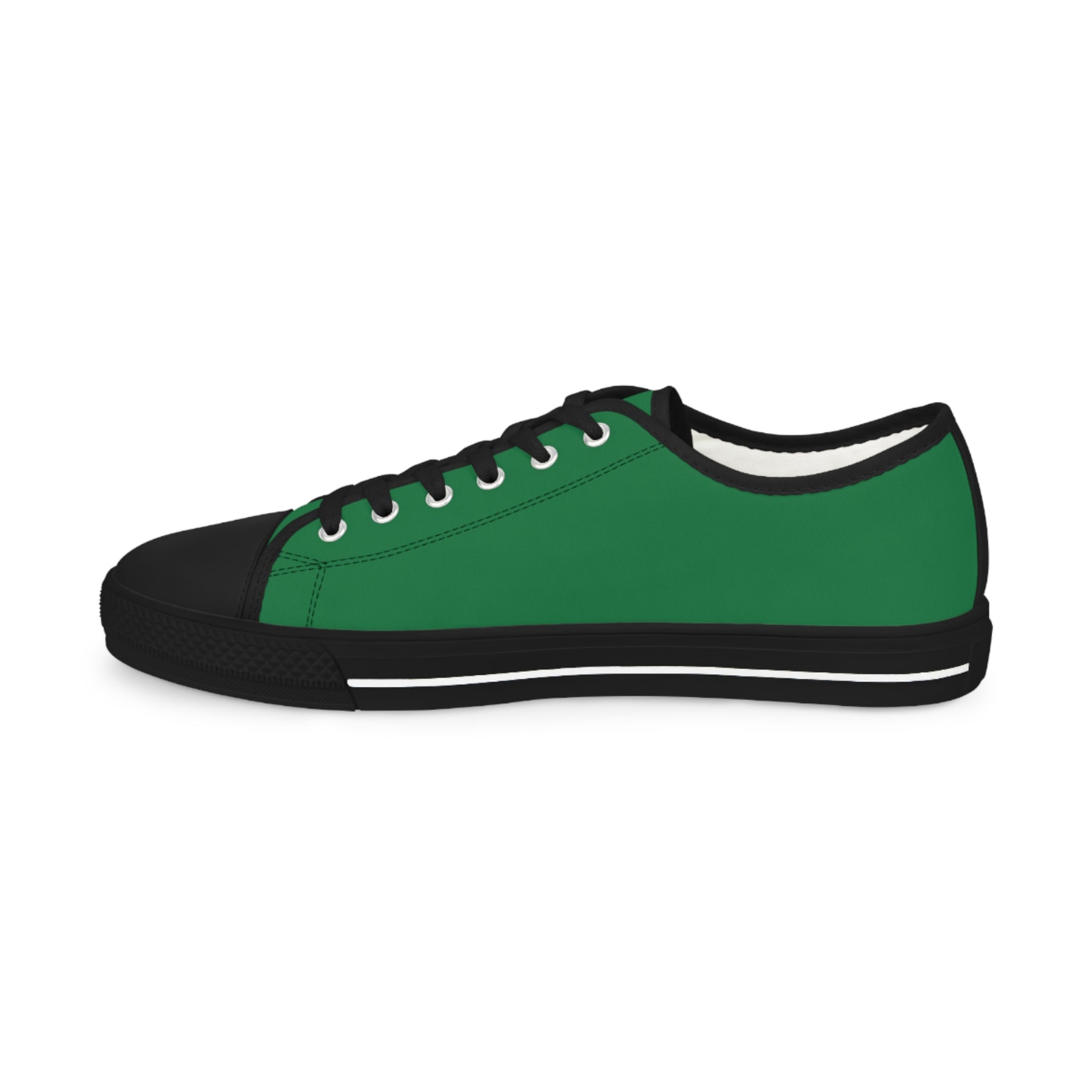 Knight Masons Sneaker - Low Top Sneaker Black & White Green Canvas - Bricks Masons