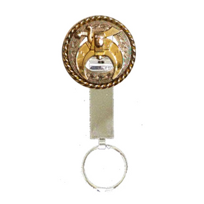 Shriners Pocket Key Holder - Gold Metal