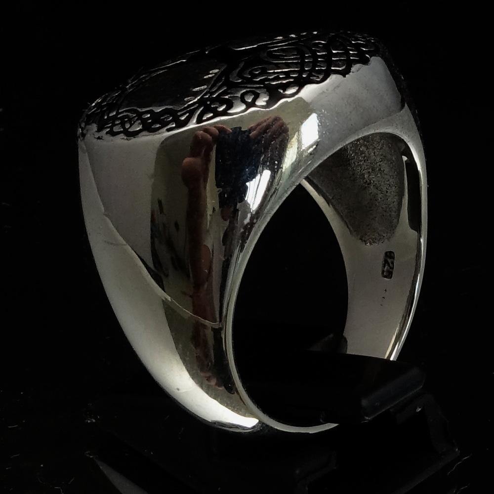 Ancient Israel Ring - Tree of Life Black Sterling Silver