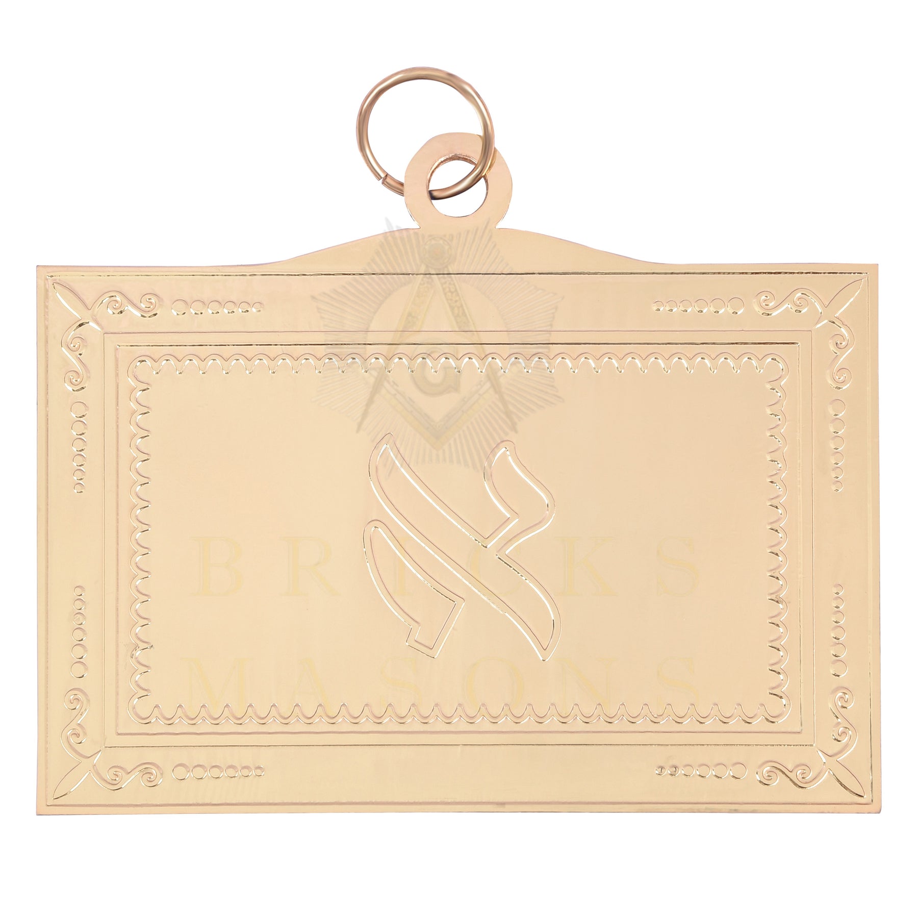 19th Degree Scottish Rite Breastplate - Gold Plated - Bricks Masons