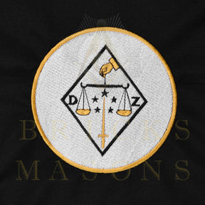 32nd Degree Scottish Rite Banner - Wings Down Machine Embroidery - Bricks Masons