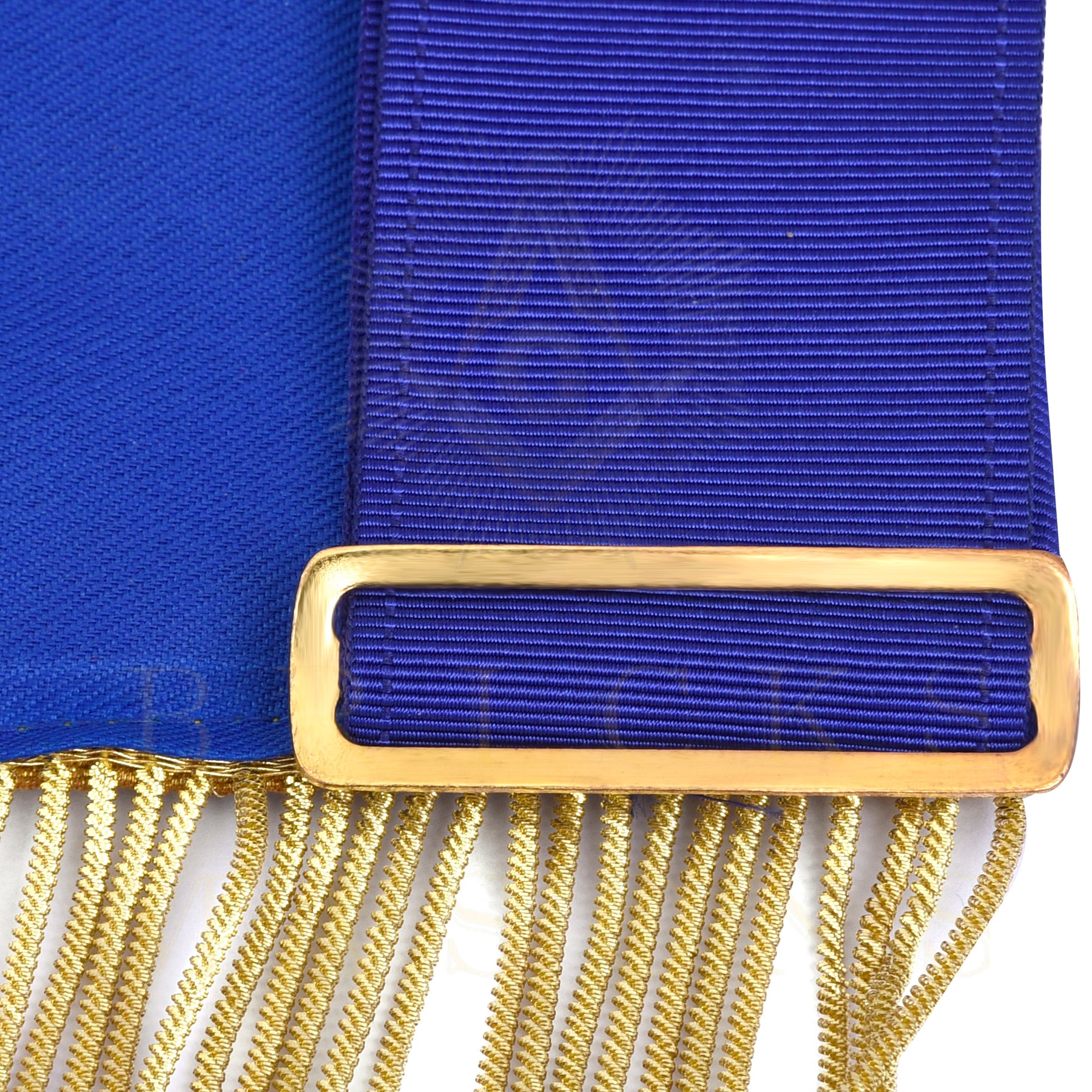 Past Grand Master Blue Lodge Apron - Quality A+ Gold & Blue Hand Embroidery - Bricks Masons