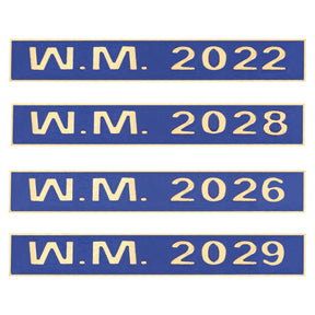 Worshipful Master Blue Lodge Bar - Customizable Engraved Year Bar - Bricks Masons