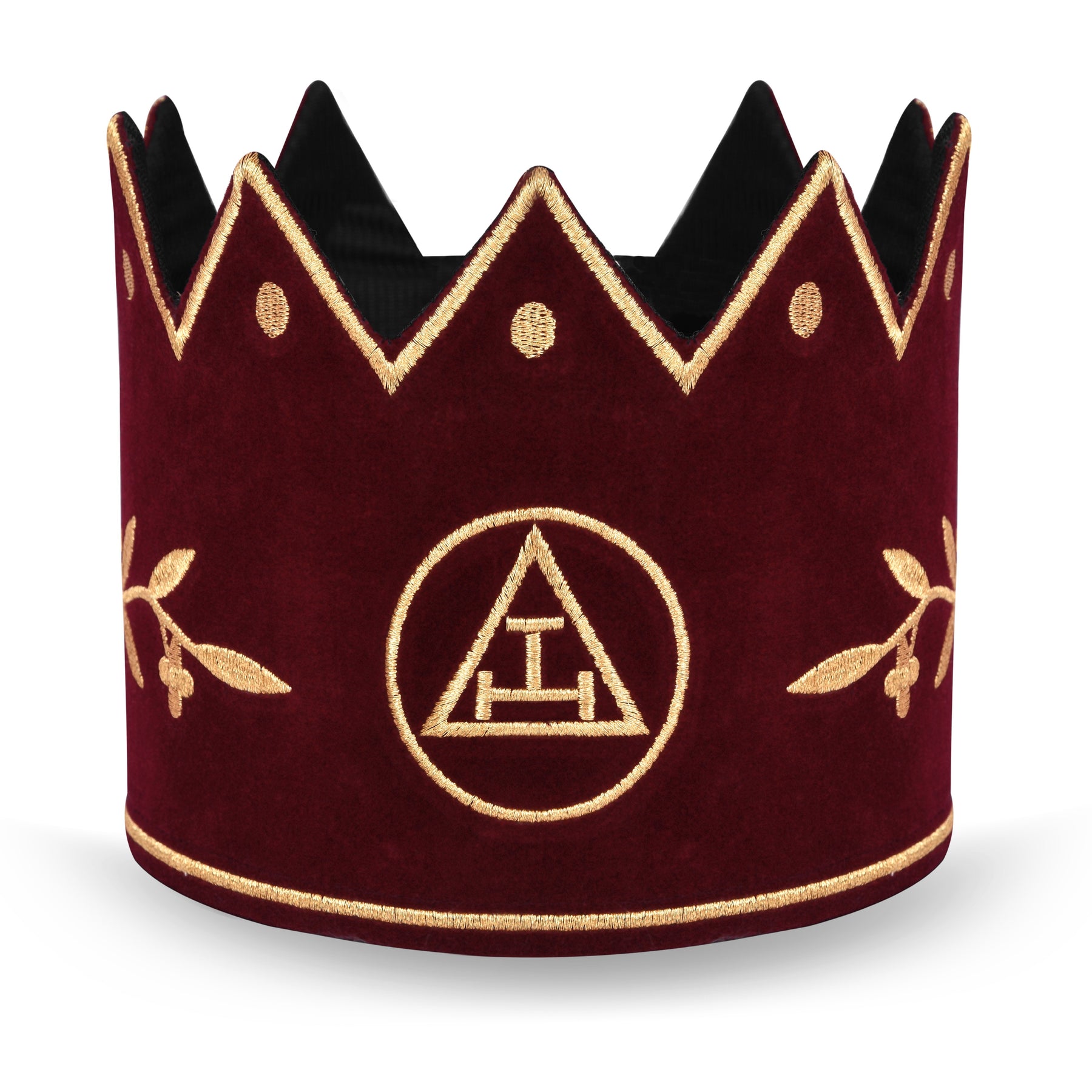 Royal Arch Chapter Crown Cap - Red & Gold - Bricks Masons