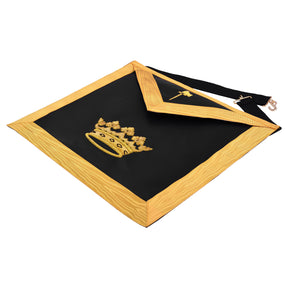 Grand Tiler of Solomon Allied Masonic Degrees Apron - Hand Embroidery Gold Bullion - Bricks Masons