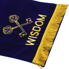 Treasurer Blue Lodge Banner - Dark Blue - Bricks Masons