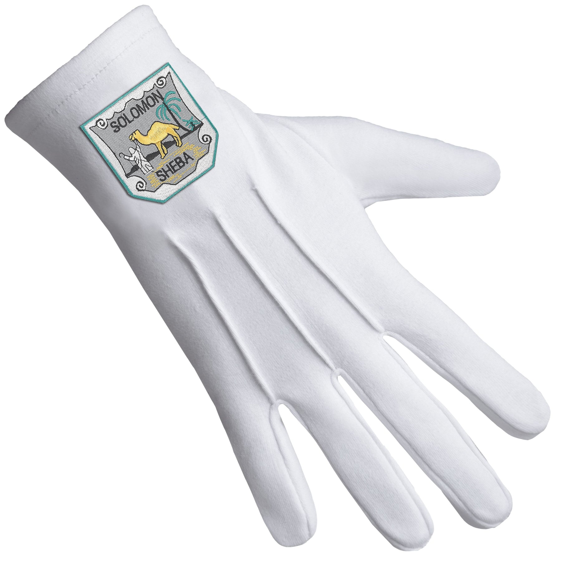 The Queen Of Sheba Glove - Pure White Cotton - Bricks Masons