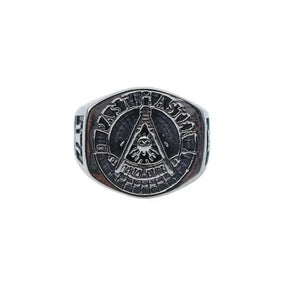 Past Master Blue Lodge Ring - Stainless steel - Bricks Masons