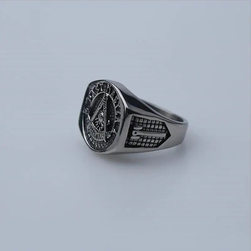 Past Master Blue Lodge Ring - Stainless steel - Bricks Masons