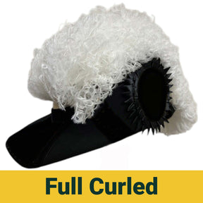 Line Officer Knights Templar Illinois Regulation Chapeau - All White Plumes - Bricks Masons