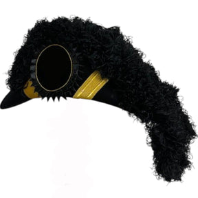 Eminent Commander Knights Templar Chapeau - All Black Plumes - Bricks Masons