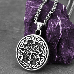 Ancient Israel Necklace - Stainless Steel Tree of Life - Bricks Masons