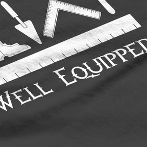 Master Mason Blue Lodge T-Shirt - Masonic Tools Design 100% Cotton - Bricks Masons