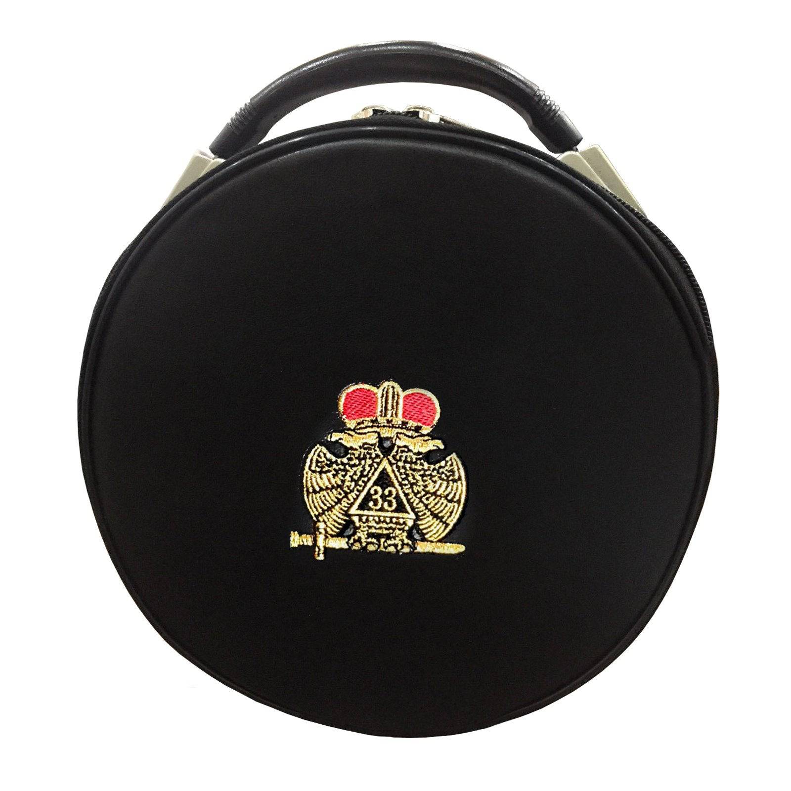 33rd Degree Scottish Rite Crown Cap Case - Double Eagle Black