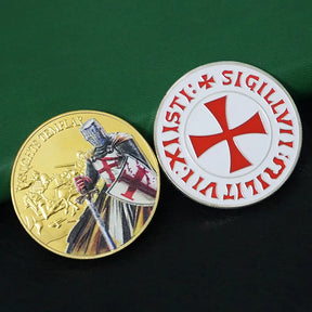 Knights Templar Commandery Coin - Silver/Gold Plated - Bricks Masons