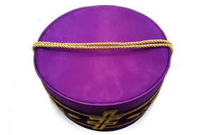 33rd Degree Scottish Rite Crown Cap - Purple Silk