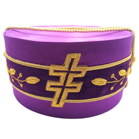 33rd Degree Scottish Rite Crown Cap - Purple Silk