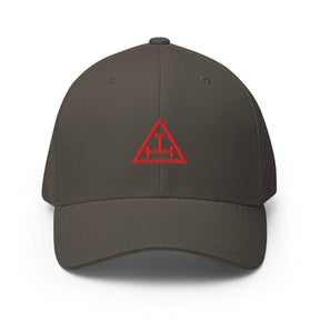 Royal Arch Chapter Baseball Cap - Red Triple Tau Embroidery