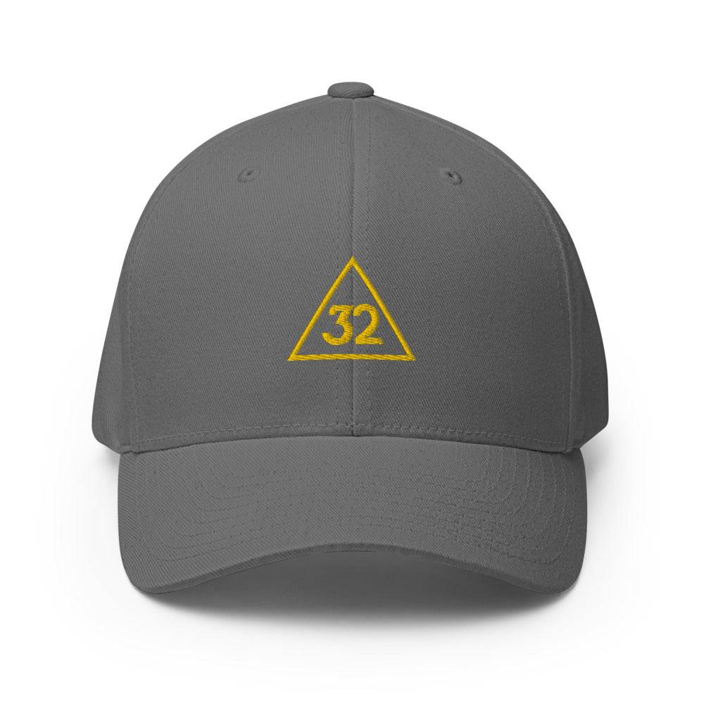 32nd Degree Scottish Rite Baseball Cap - Golden Embroidery