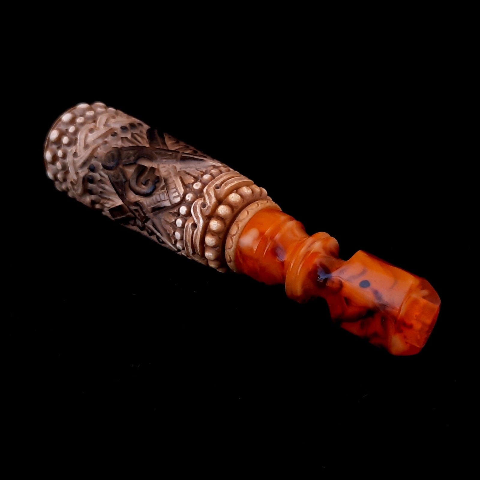 Master Mason Blue Lodge Cigarette Holder - Natural Wax Square & Compass G - Bricks Masons