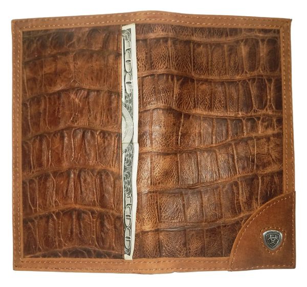Master Mason Blue Lodge Wallet - Ariat Gator Print TX Mason