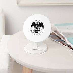 32nd Degree Scottish Rite Wireless Charger - Wings Down White