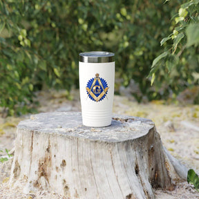 Master Mason Blue Lodge Ringneck Tumbler - Golden Square & Compass G