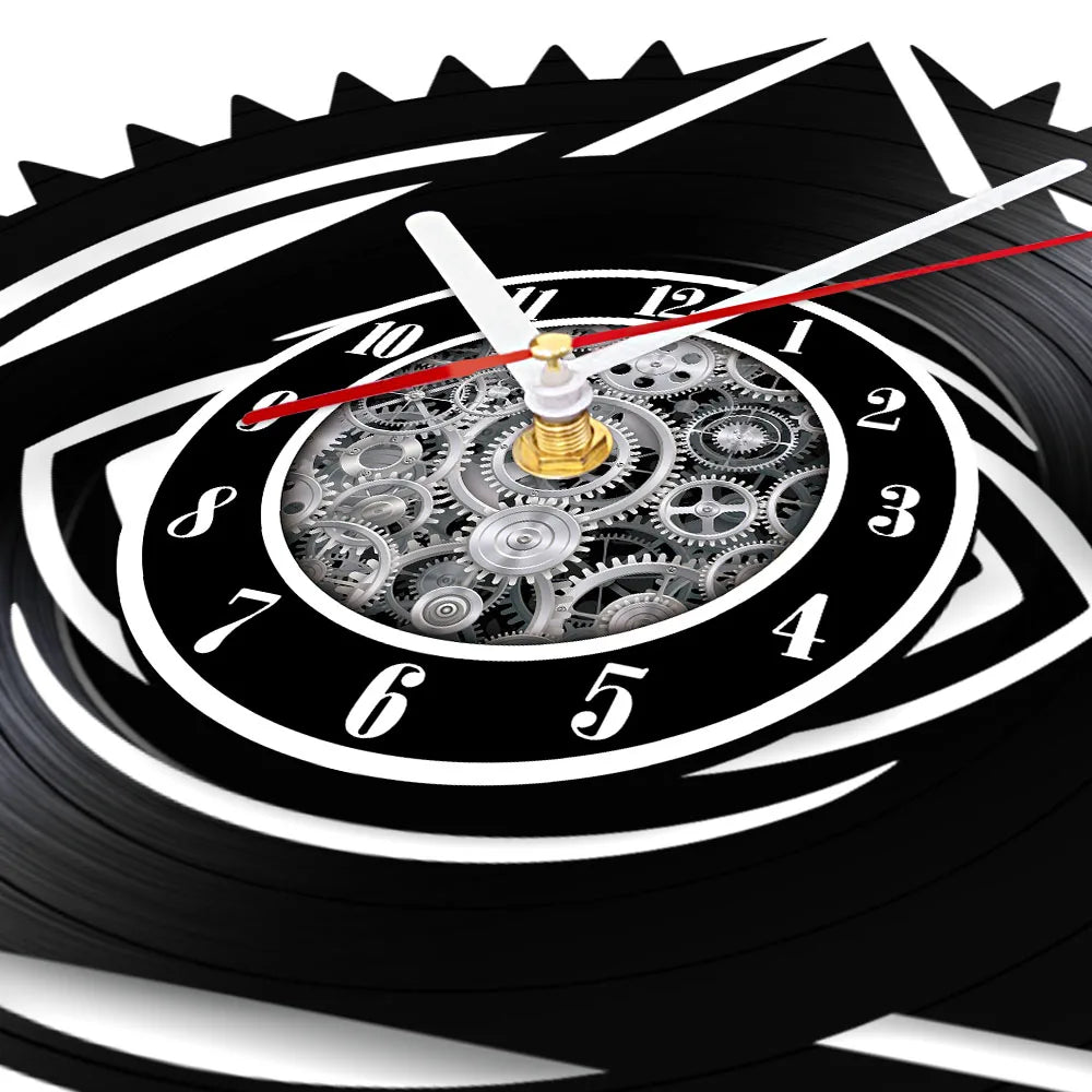 Eye Of Providence Wall Clock  - Black Color With Led Light Option - Bricks Masons