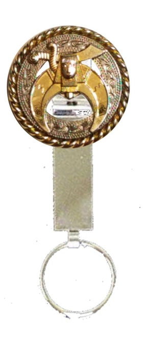 Shriners Pocket Key Holder - Gold Metal