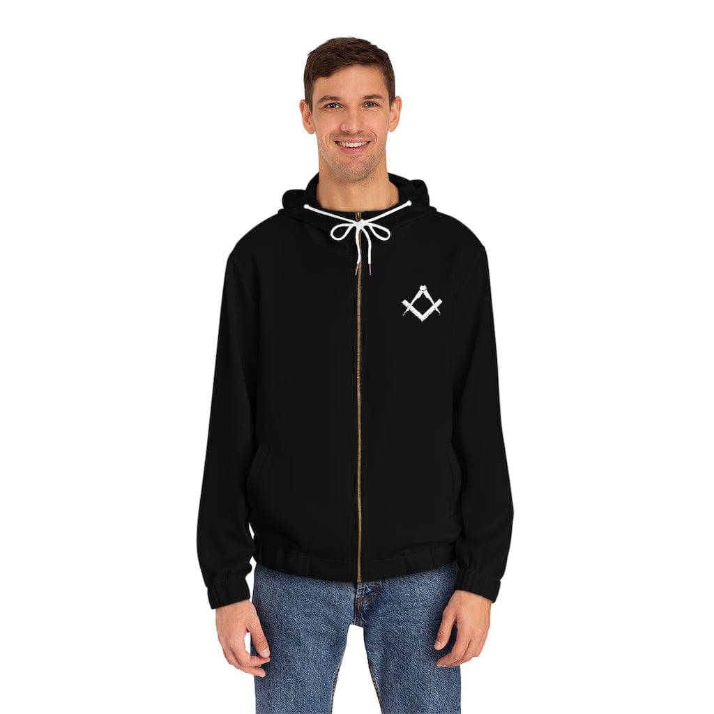 Master Mason Blue Lodge Hoodie - Black with Square & Compass