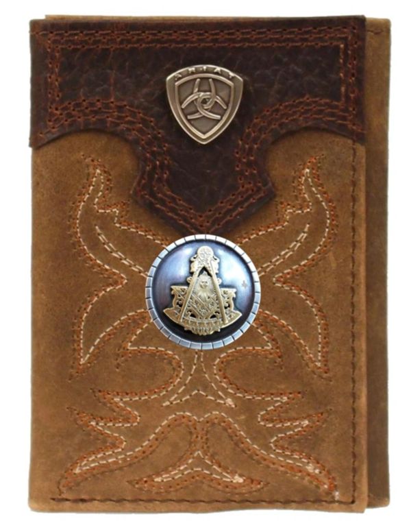 Past Master Blue Lodge Wallet - Ariat Long Length