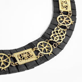 Grand Officers Malta Regulation Chain Collar - Gold Plated - Bricks Masons